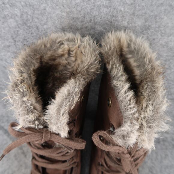 Abeo Shoes Womens 10 Boots Helena Leather Winter Waterproof Snow Warm Lace Up - Picture 3 of 14